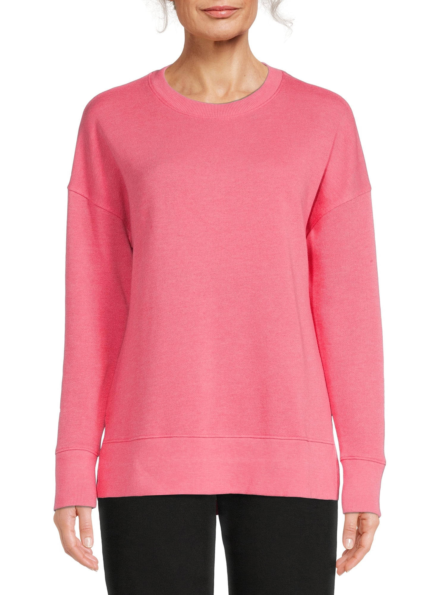 Time and Tru Women's Garment Wash Sweatshirt | Walmart (US)