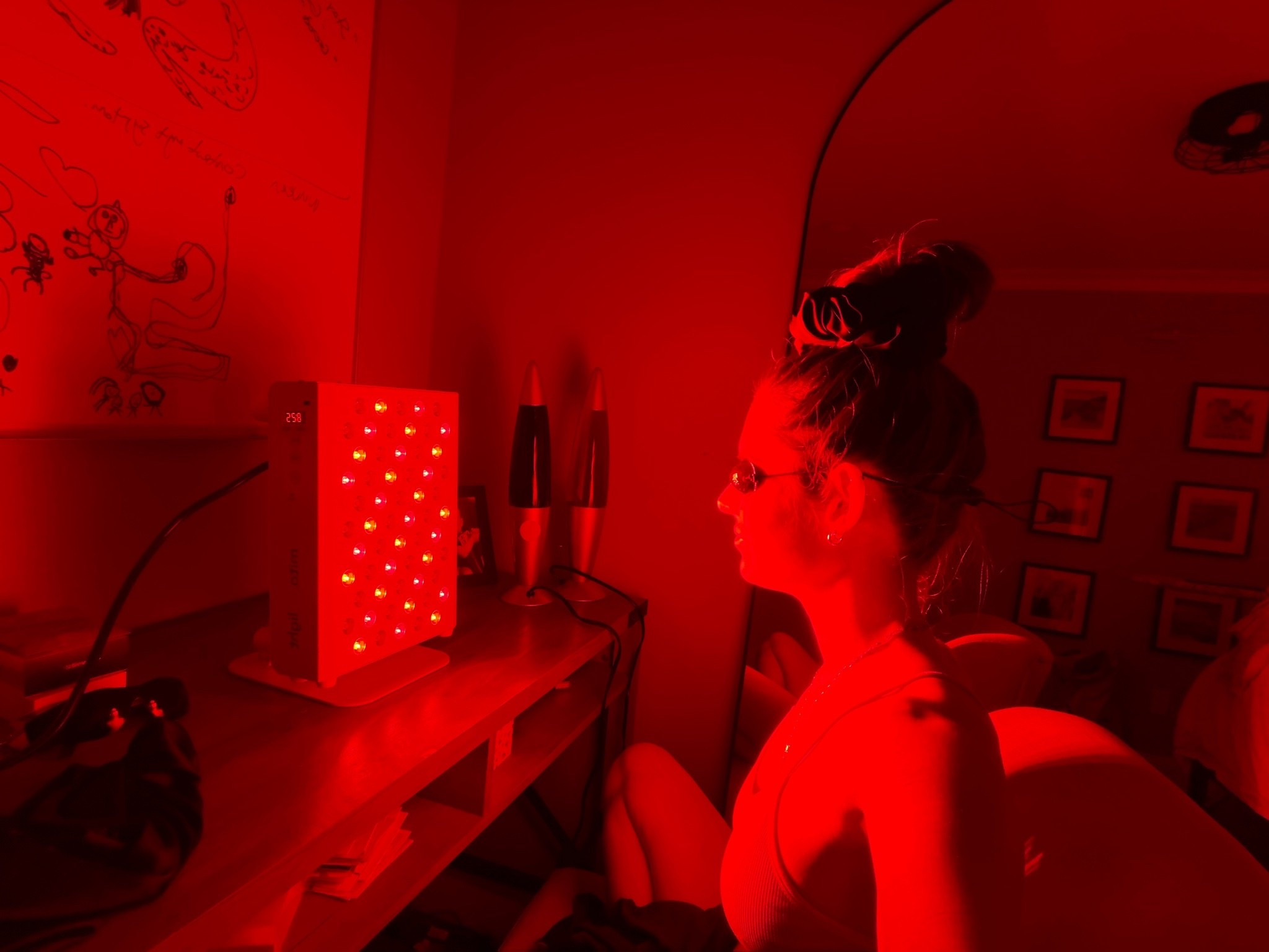 Leveled up our red light