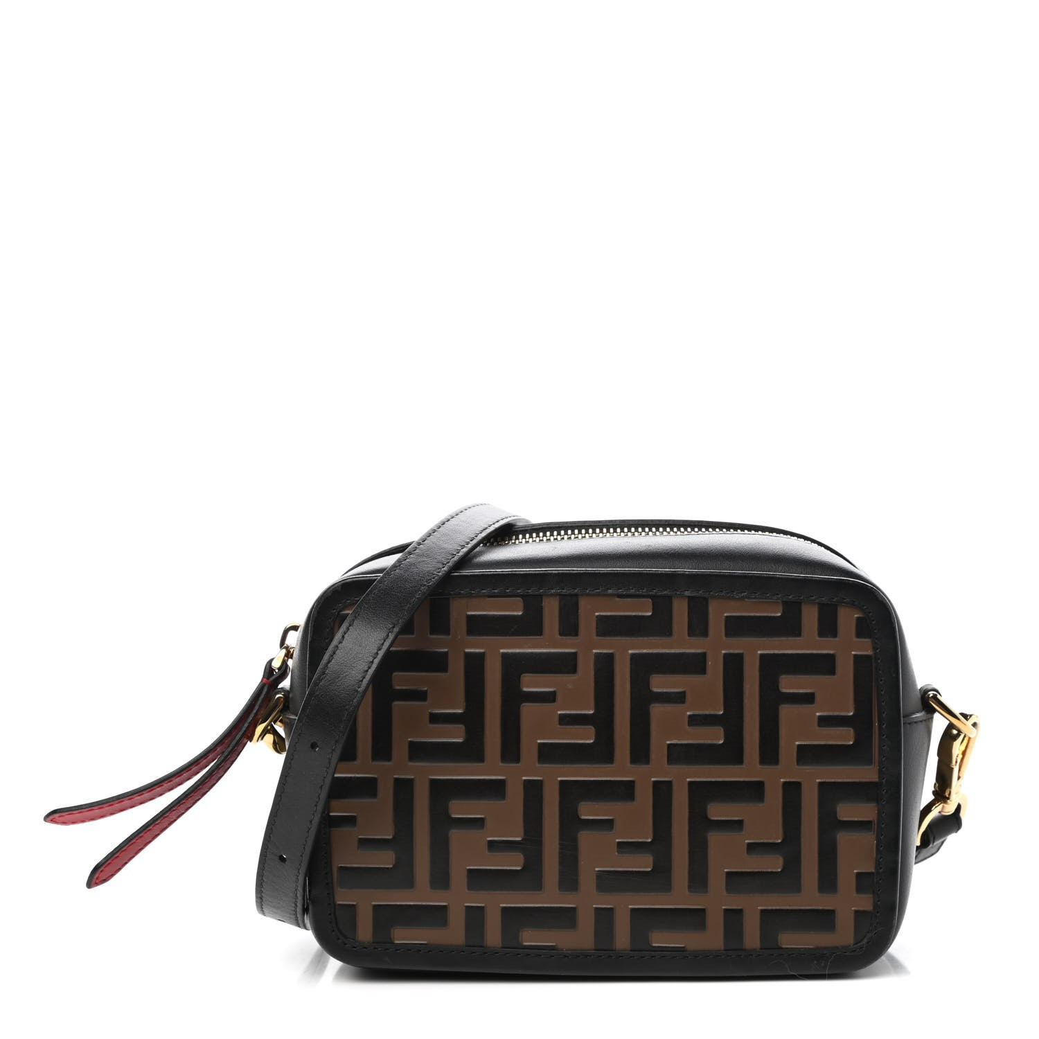 FENDI

Calfskin FF 1974 Embossed Mini Camera Case Maya Black | Fashionphile