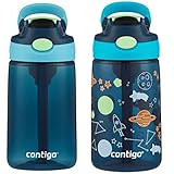 Contigo Kids Water Bottle with Redesigned AUTOSPOUT Straw, 14 oz., 2-Pack, Blueberry and Blue Ras... | Amazon (US)