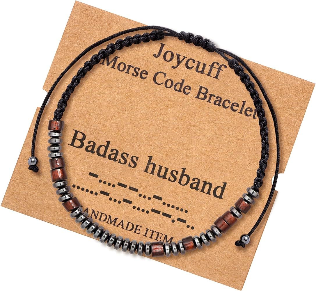 JoycuFF Inspirational Morse Code Bracelets for Men Women Girls Mothers Day Birthday Christmas Gif... | Amazon (US)