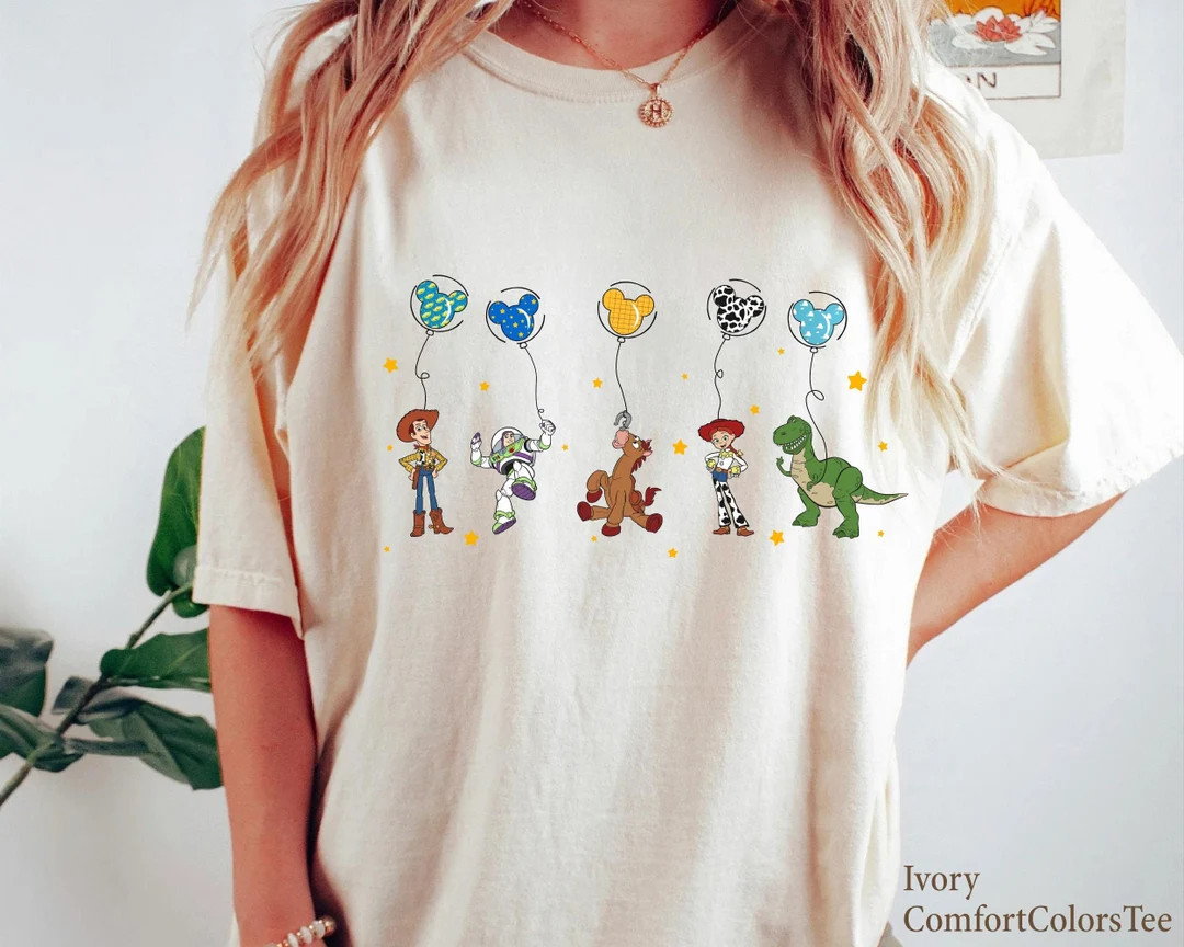 Retro Toy Story Friends Shirt Balloon Shirt, Toy Story Characters Shirt, Magic Kingdom Tee Great ... | Etsy (US)