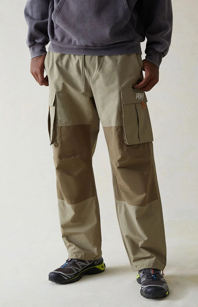 Men's Green Baggy Cargo Pants - Size XS | PacSun