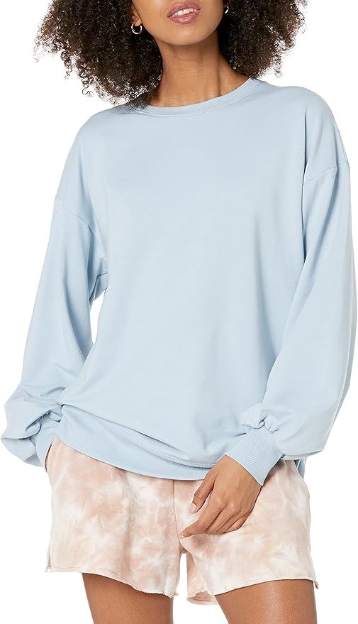 The Drop Women's Kiko Oversized Crew Neck Sweatshirt | Amazon (US)