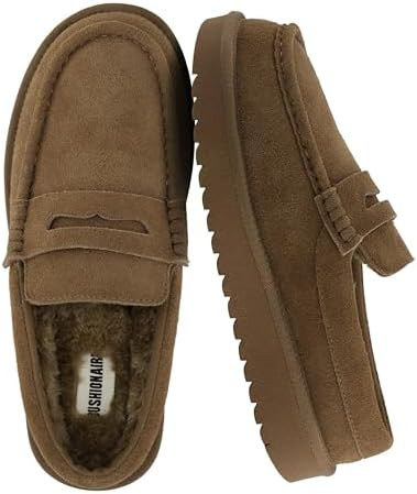 CUSHIONAIRE Ollie Cozy Genuine Suede Clogs for Women, Comfortable Slip-On Mule Loafers with Faux ... | Amazon (US)