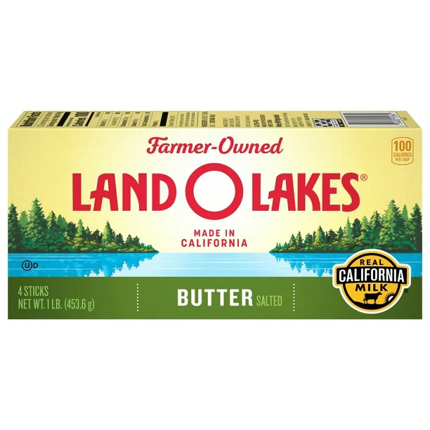 Land O Lakes® Salted Butter, 4 Butter Sticks, 1 lb Pack | Walmart (US)
