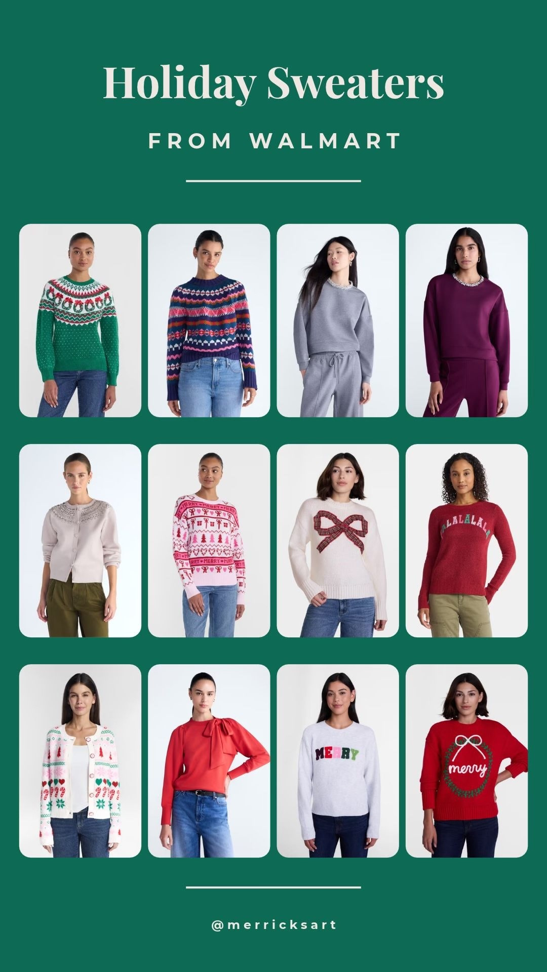 These Walmart holiday sweaters are SO GOOD and they’ll go quick! ✨♥️