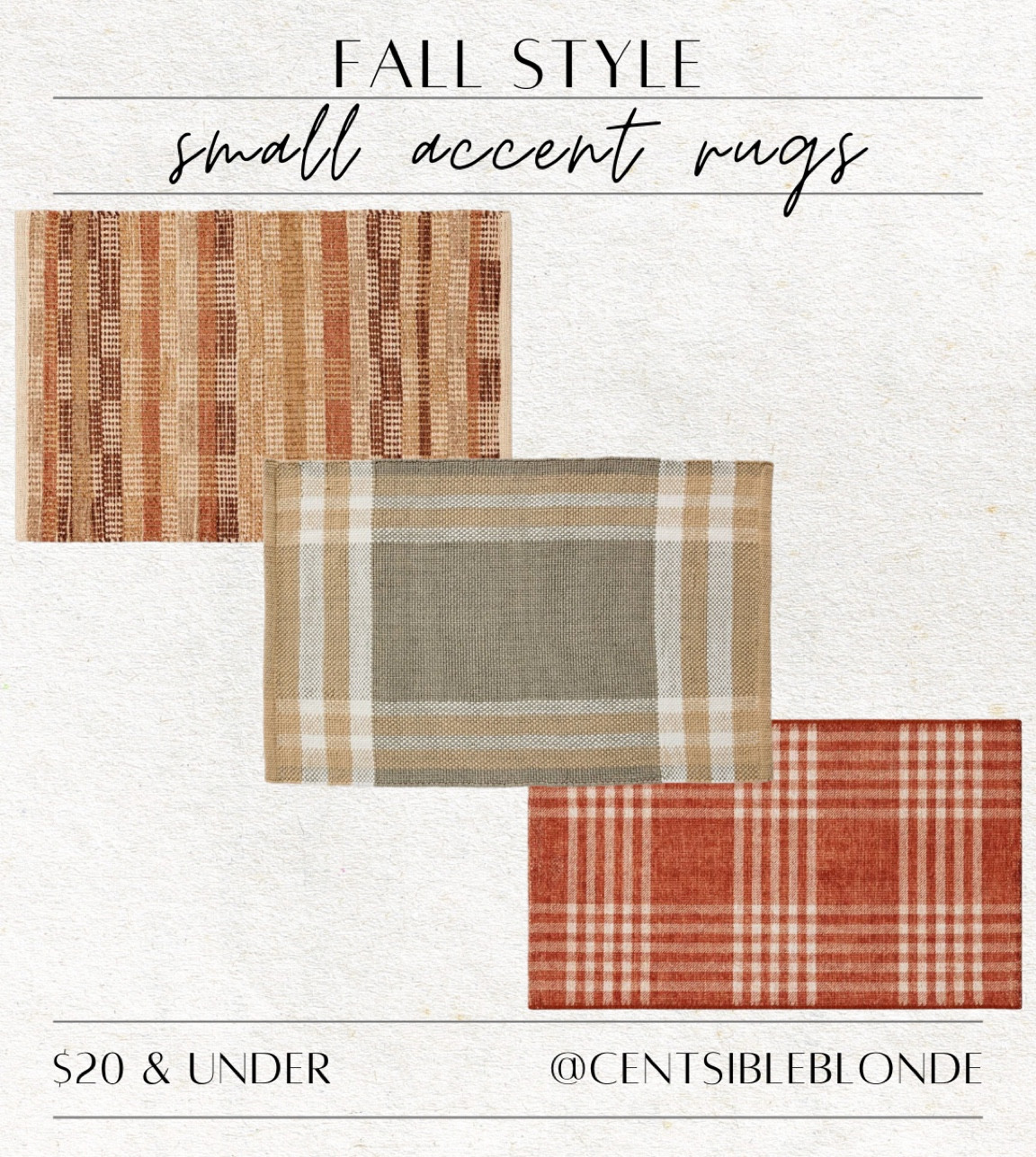 Fall rugs
Home
Accent rugs
Fall style 
Kitchen rugs
Indoor rugs
Door rugs

#LTKHome #LTKSeasonal #LTKFindsUnder50