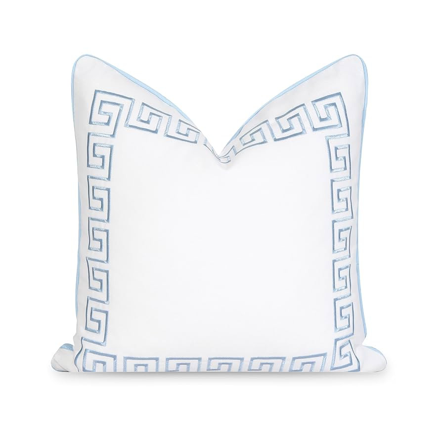 Hofdeco Premium Coastal Patio Indoor Outdoor Throw Pillow Cover Only, 20"x20" Water Repellent for... | Amazon (US)
