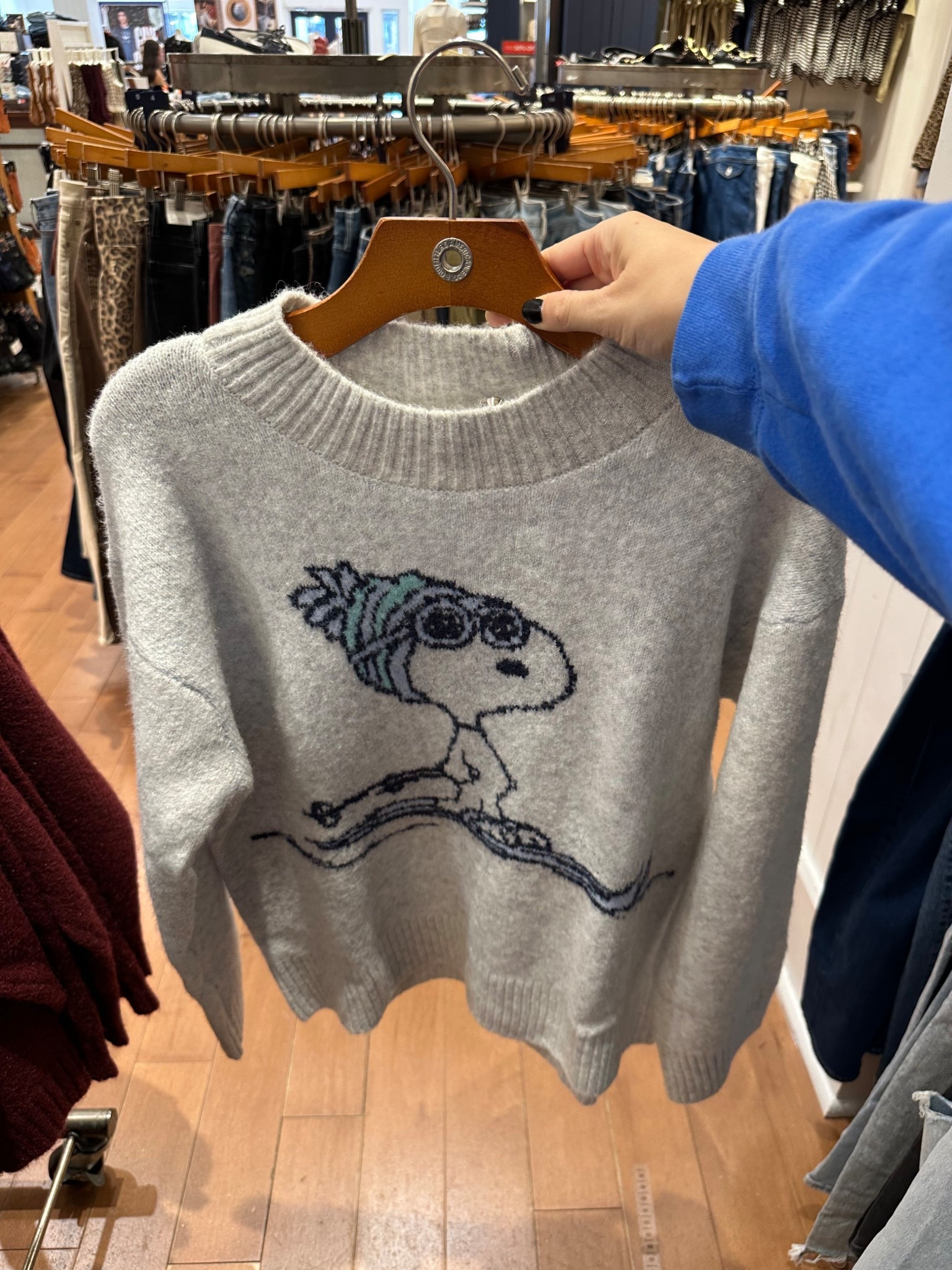 LOVE this snoopy skiing sweater! How cute is this for winter? Ranges from sizes XXS-XXL! So comfy & soft! Priced at $54

#LTKFindsUnder100 #LTKStyleTip #LTKMidsize