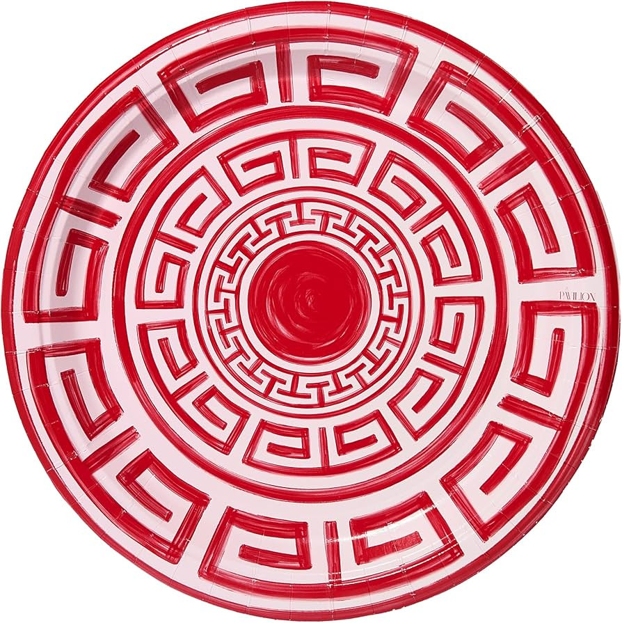 Santorini Key Disposable Paper Party Dinner Plates, Pack of 8, 10.5 inch, Great for Outdoor Event... | Amazon (US)