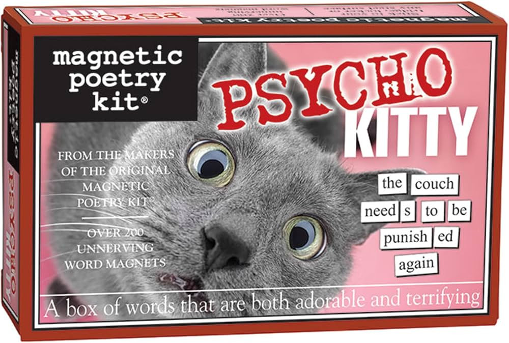 Magnetic Poetry Psycho Kitty Magnetic Word Kit | Amazon (US)
