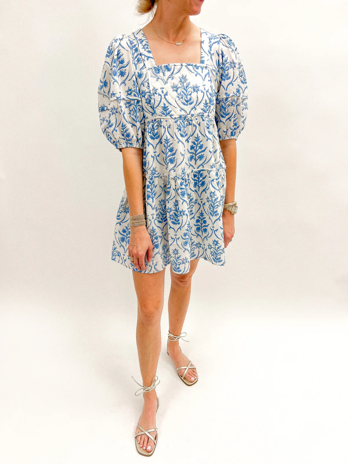 Anna Cate Harper Dress in Cornflower Print | Minette