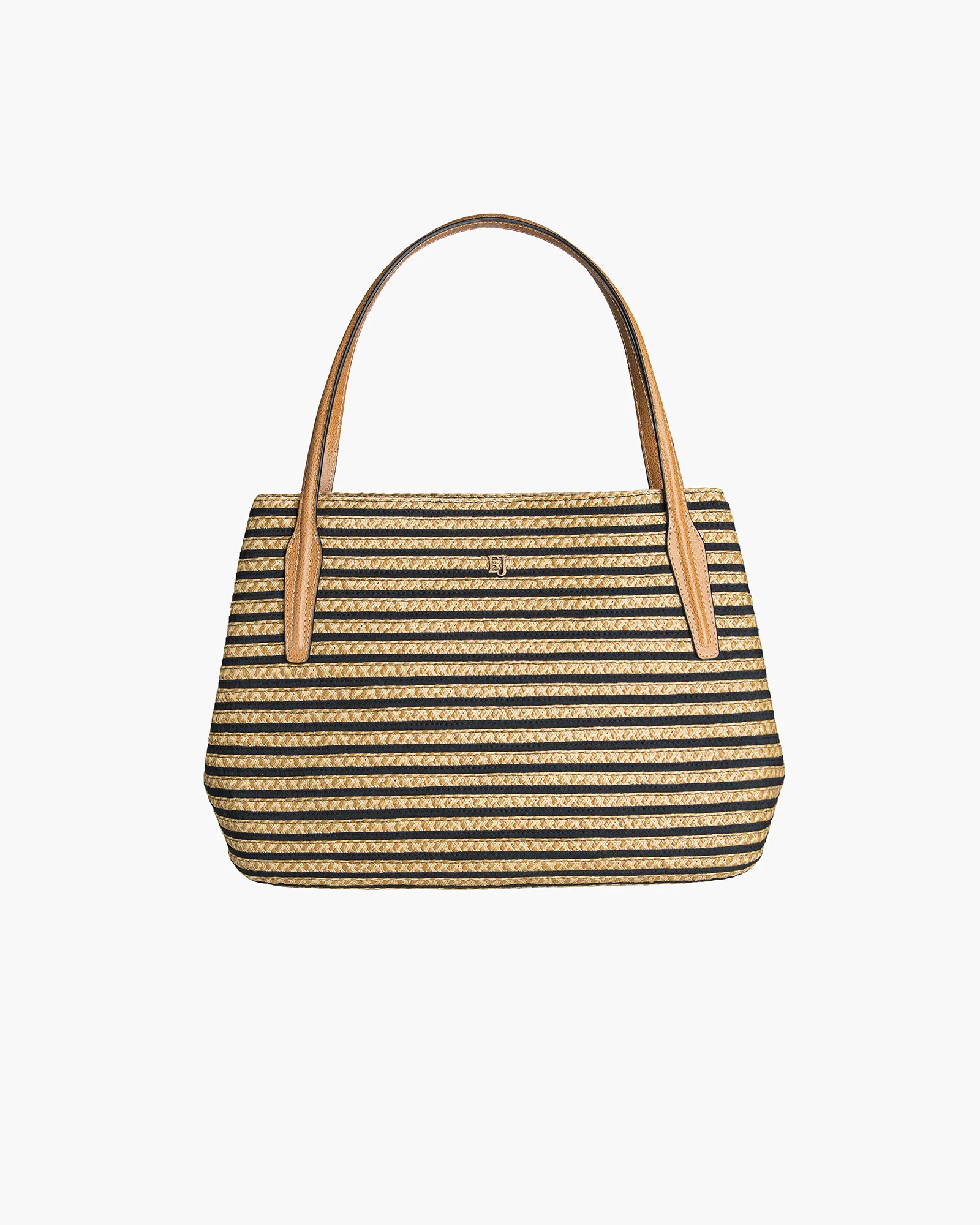 Squishee®  Isla Straw Bag Black Mix | Eric Javits