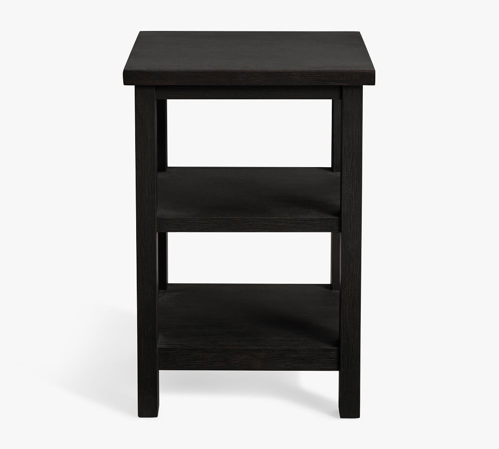 Tacoma 15&amp;quot; Etagere Nightstand, Weathered Black | Pottery Barn (US)