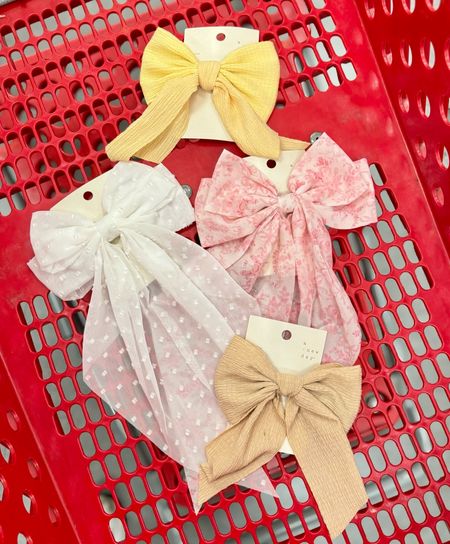 Tons of cute hair bows at a target right now!