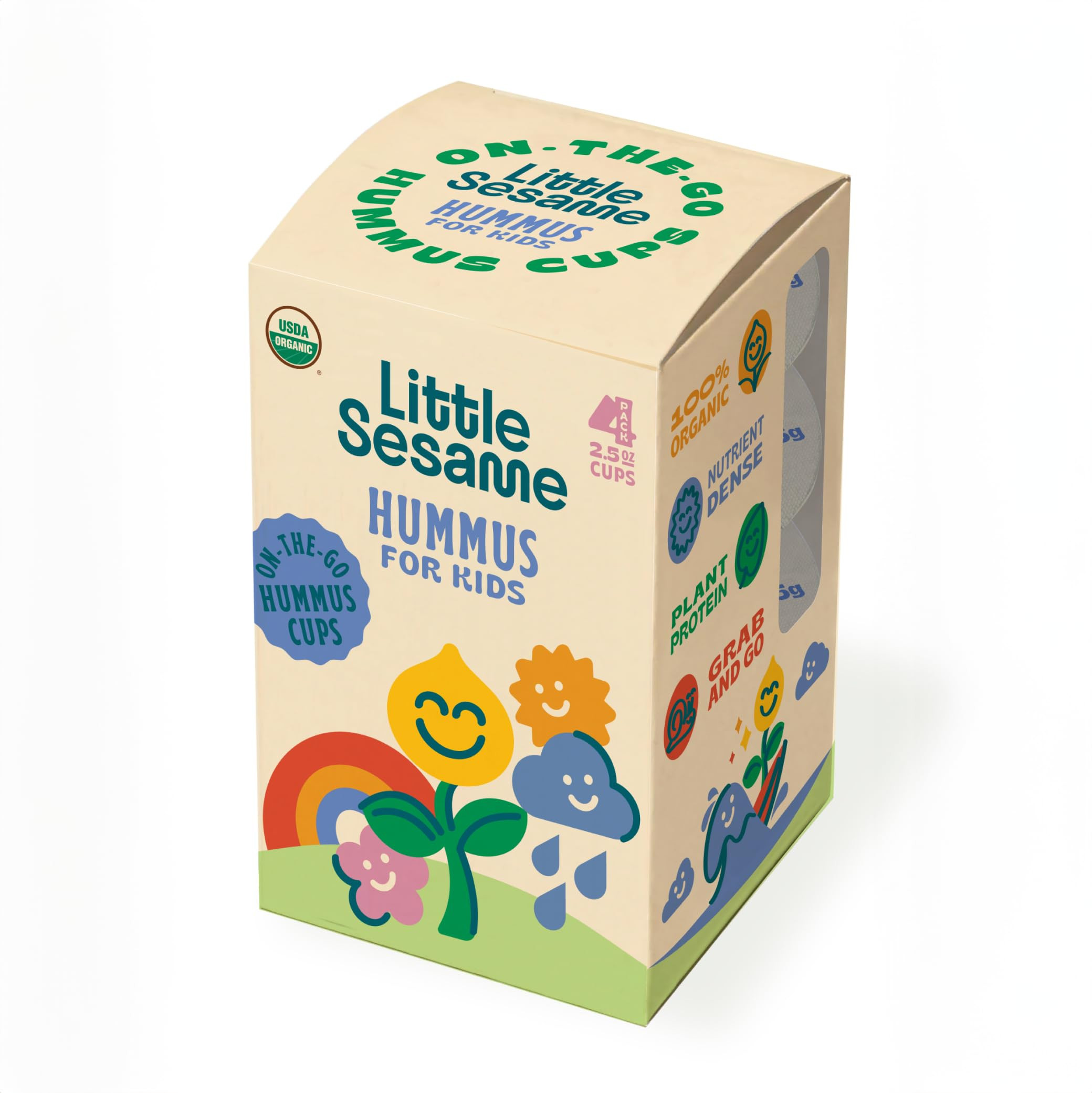 Little Sesame Organic Kid'S Hummus Multipack, 10 Oz | Amazon (US)