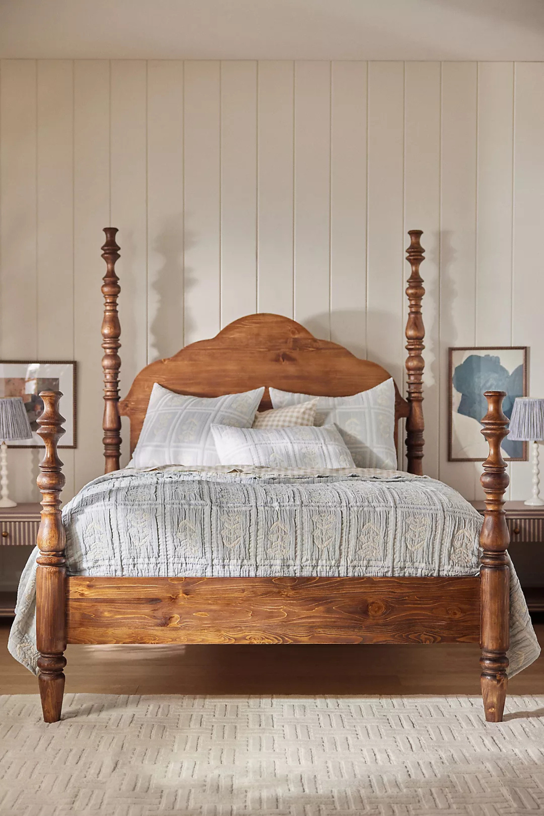 Obsessed with this Spindle Four‑Poster Bed from Anthropologie — its carved wood posts and soft, cloud‑inspired headboard give major timeless + cozy bedroom vibes 🤎✨ It’s the perfect anchor piece to style with your favorite linens, layered throws, and accent pillows for a boutique‑level bedroom refresh!

Anthropologie bed frame, spindle four‑poster bed, farmhouse chic bedroom, carved wood posts, cloud‑like headboard, statement bed find, eclectic bedroom decor, elevated bedroom staple, timeless furniture piece, cozy bedroom aesthetic, interior styling bed, wooden four poster, boutique bedroom upgrade, neutral bedroom vibes, sleep sanctuary centerpiece, master bedroom decor, boho chic furniture, layering bedding inspo, shop the look, home inspiration, elevated sleep space. 

 #LTKHome