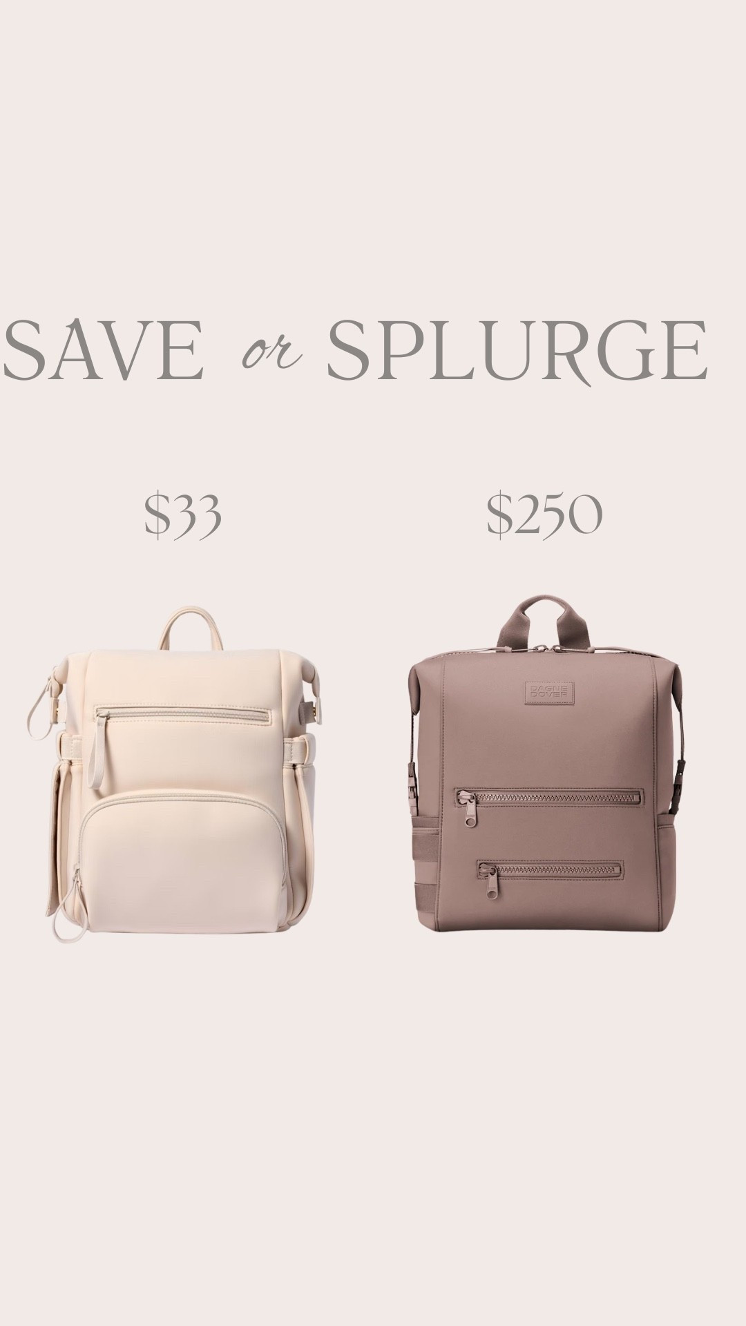 Save vs splurge