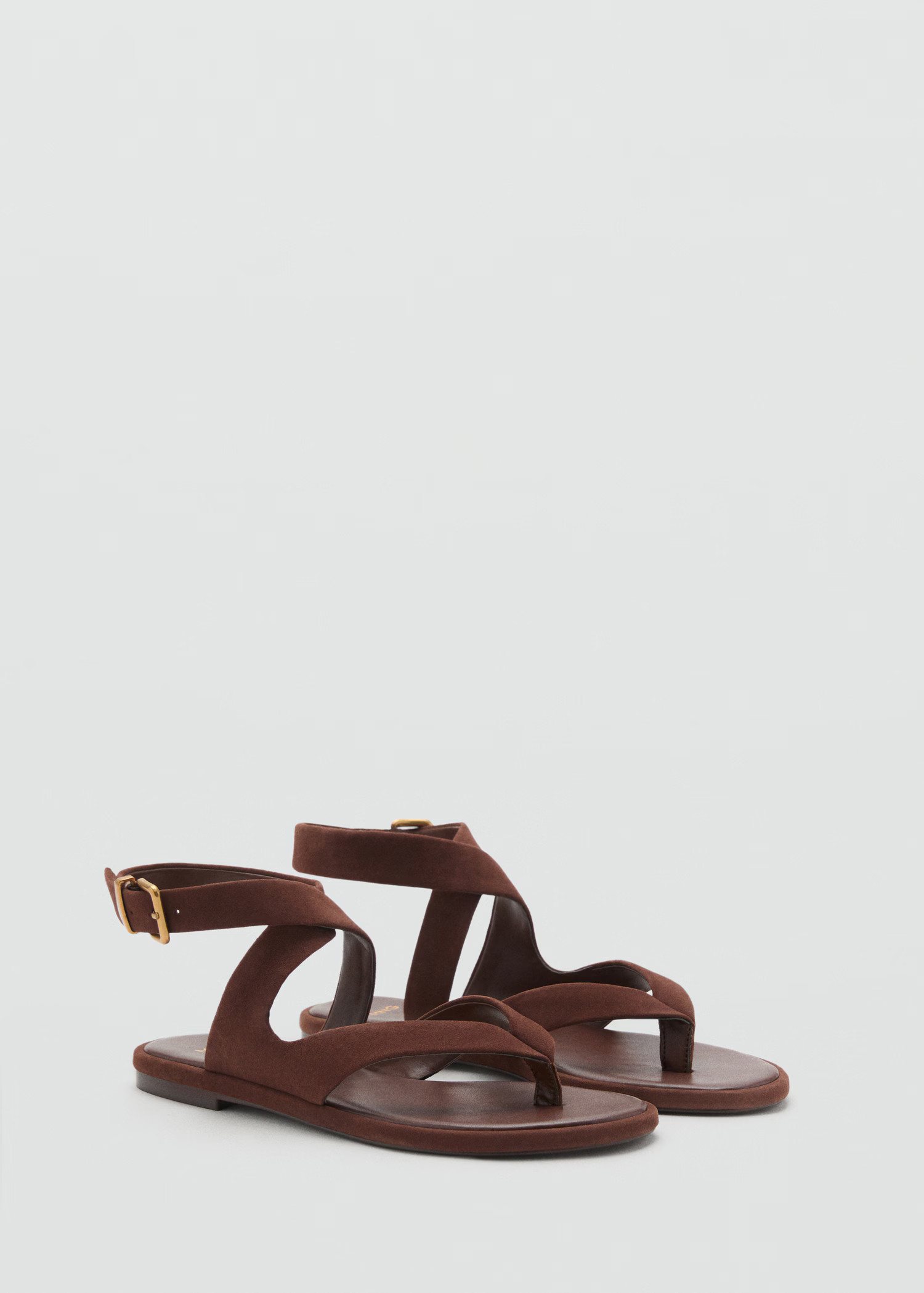 Suède sandalen met bandjes | Mango EU