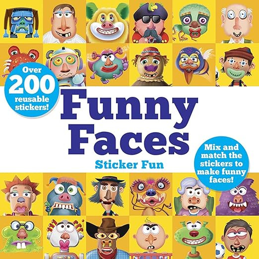 Funny Faces Sticker Fun: Mix and match the stickers to make funny faces (Dover Sticker Books) | Amazon (US)