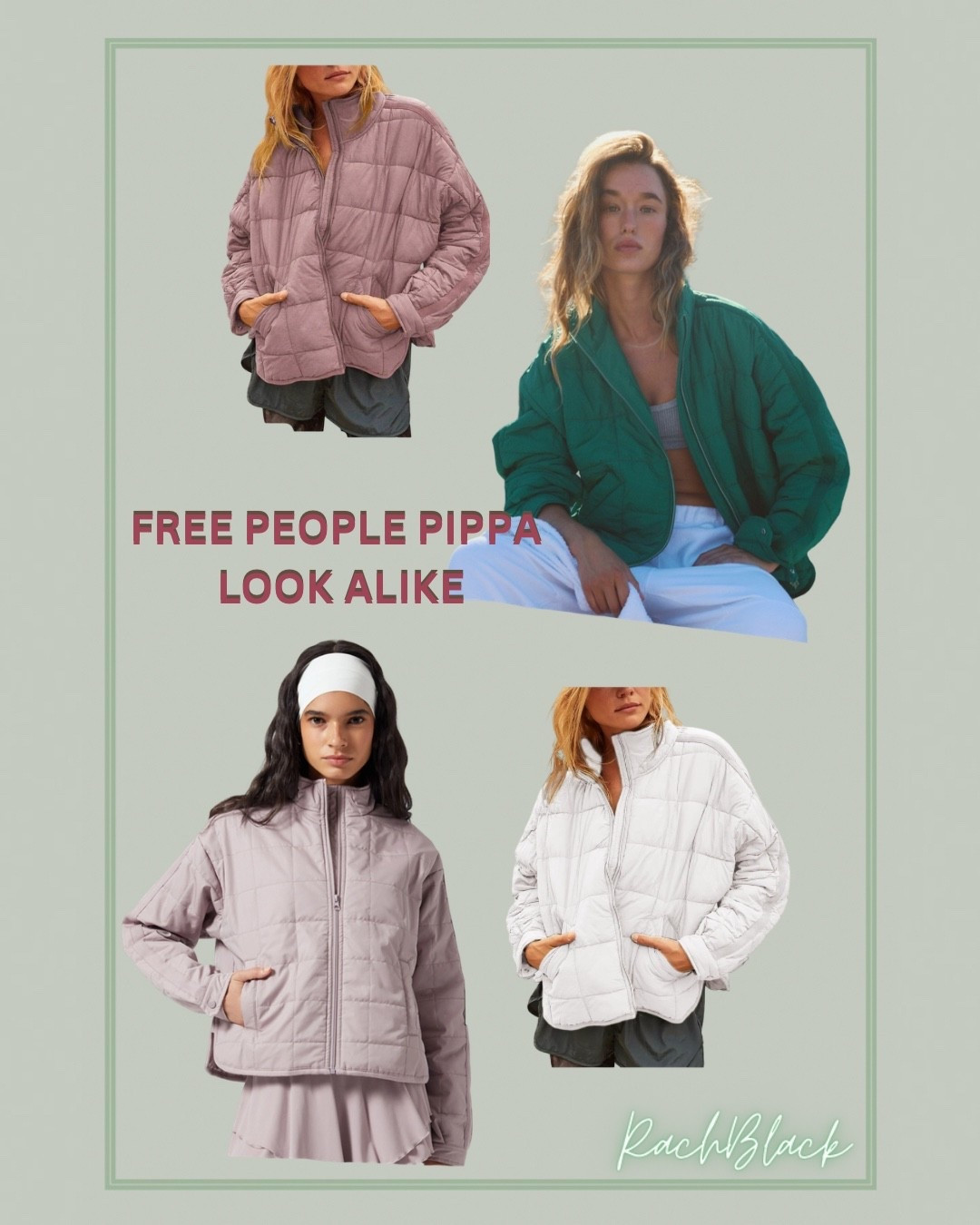 Free people packable pippa puffer jacket look alike
Free people dupe 
Quilted jacket 
Puffer coat 