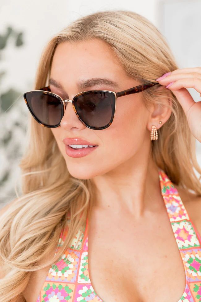 Aria Brown Tortoise Sunglasses | Pink Lily