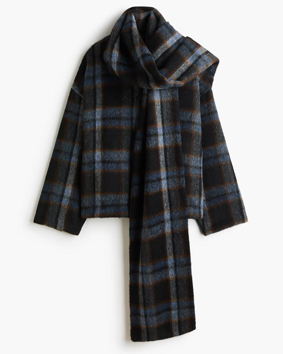 Plaid scarf detail coat

#LTKSeasonal