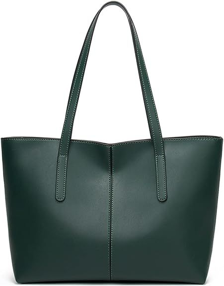 KKP Large Faux Leather Tote Handbags for Women Shoulder Bag Trendy purses | Amazon (US)