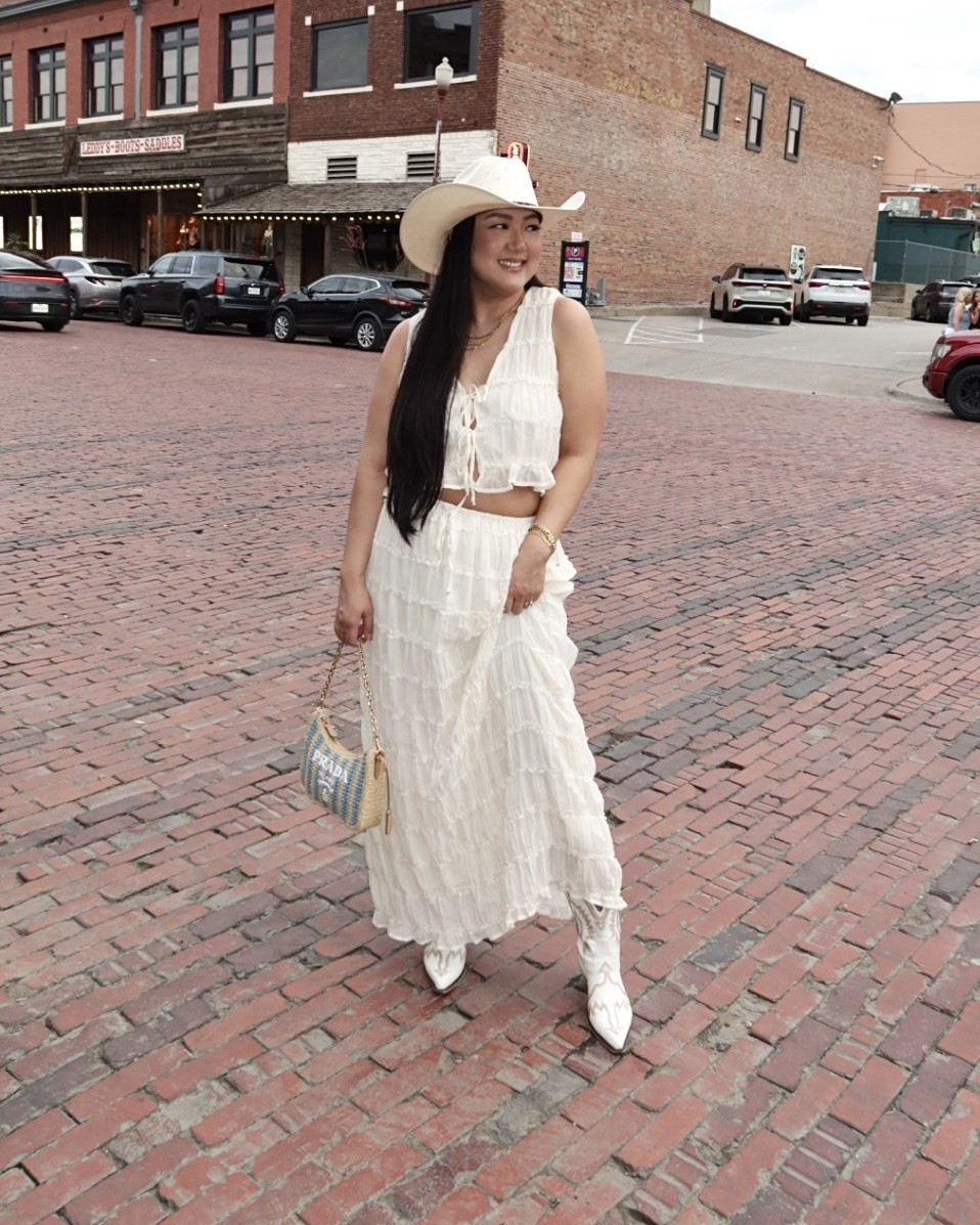 Rodeo ready in this set from Vici!! On major sale rn! Cowboy boots are from AMAZON and sooo good! And of course this Prada cutie is from @Keeks Designer Handbags 🤠 

Wester outfit, western chic, cowgirl hat, festival wear, cowboy boots, cowboy hat, VICI, Amazon fashion

#LTKSaleAlert #LTKootd #LTKMidsize