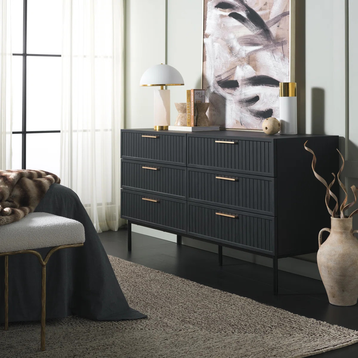 Starns 63.1'' W 6 - Drawer Dresser | Wayfair North America