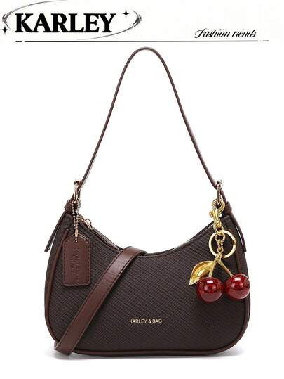 Fashionable Crescent Shoulder Bag, Y2K Underarm Bag, New Shoulder Crossbody Bag, Versatile Women Bag, Crescent Shaped Purse | SHEIN