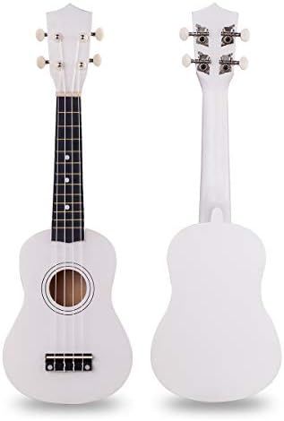 Wooden Ukulele 21 Inch Soprano Hawaiian Guitar Basswood Small Guitar for Kids Beginner | Amazon (US)