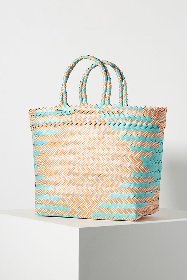 Diamond-Woven Tote Bag | Anthropologie (US)