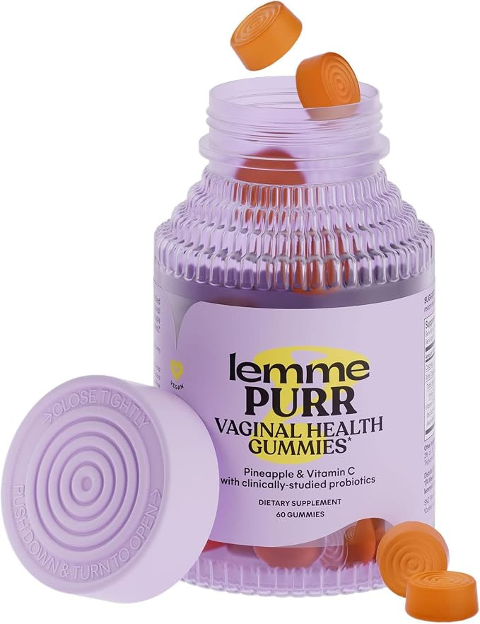 Lemme Purr Vaginal Probiotic Gummies for Women - Balanced pH, Healthy Odor, Yeast Balance & Flora... | Amazon (US)