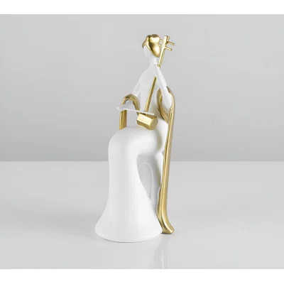 Musical Figure Lady Ornament: New Chinese Style Artistic Decor For TV Stand, Foyer, Wine Cabinet, Living Room - Creative And Luxurious | Wayfair North America