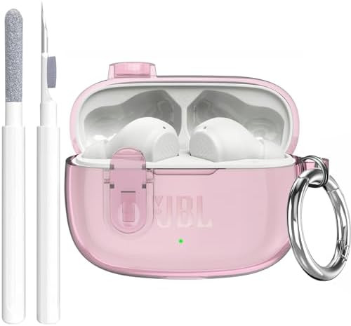 Compatible with JBL Vibe 200TWS/JBL Vibe Beam/Beam 2 Case Cover Clear Lock Clip with Cleaner Kit,... | Amazon (US)