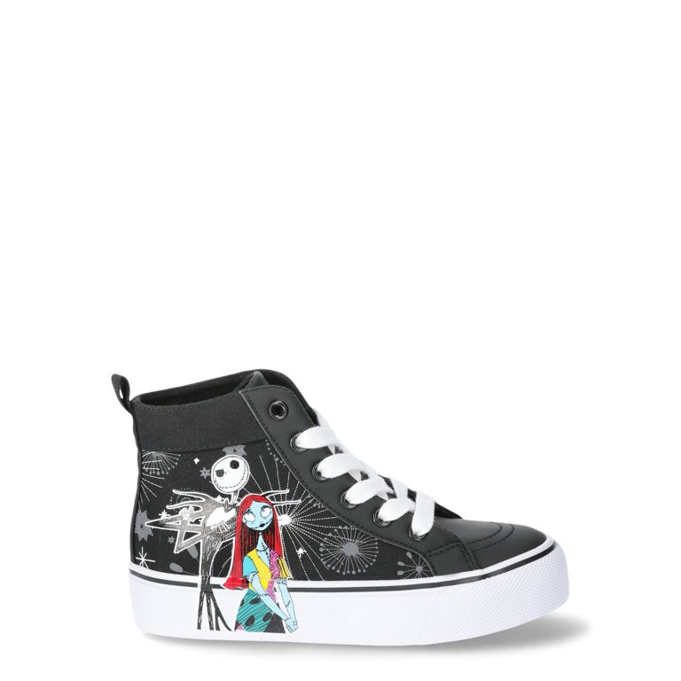 Disney Nightmare Before Christmas Little & Big Girl High-Top Sneaker | Walmart (US)