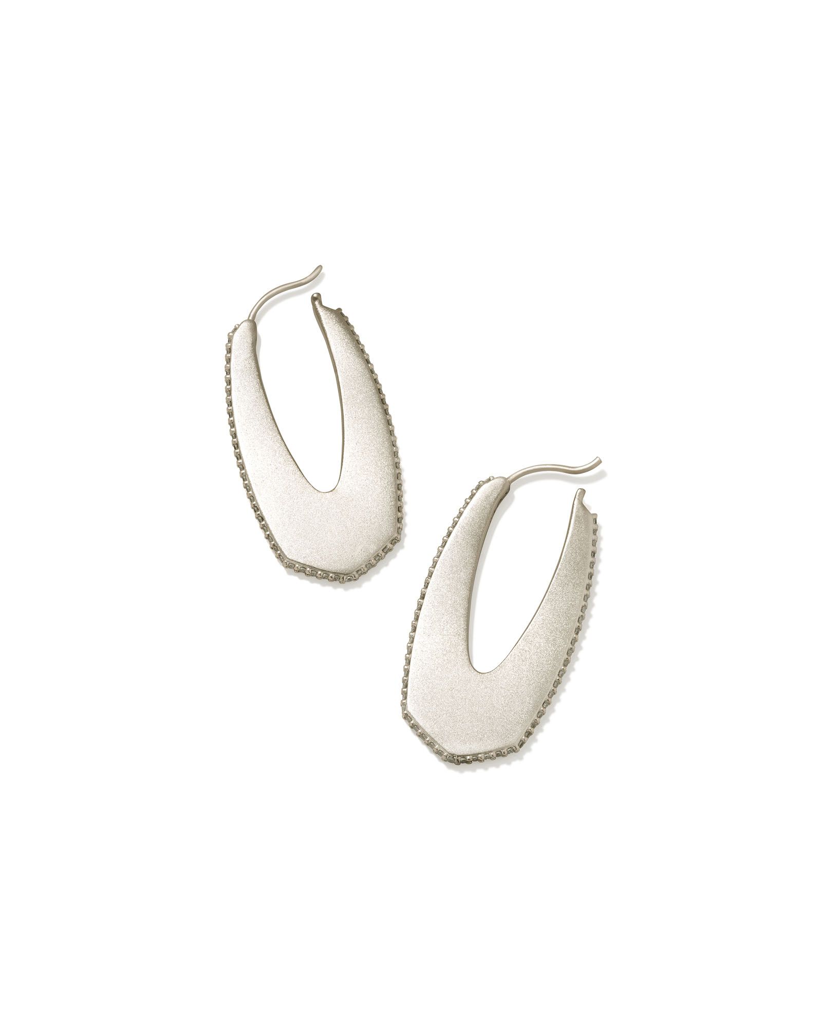 Adeline Hoop Earrings in Silver | Kendra Scott | Kendra Scott