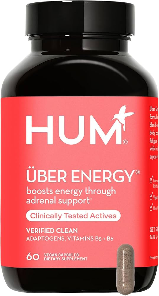 HUM Uber Energy - Adrenal & Energy Support Supplement with Ashwagandha Root & B Vitamins - Design... | Amazon (US)