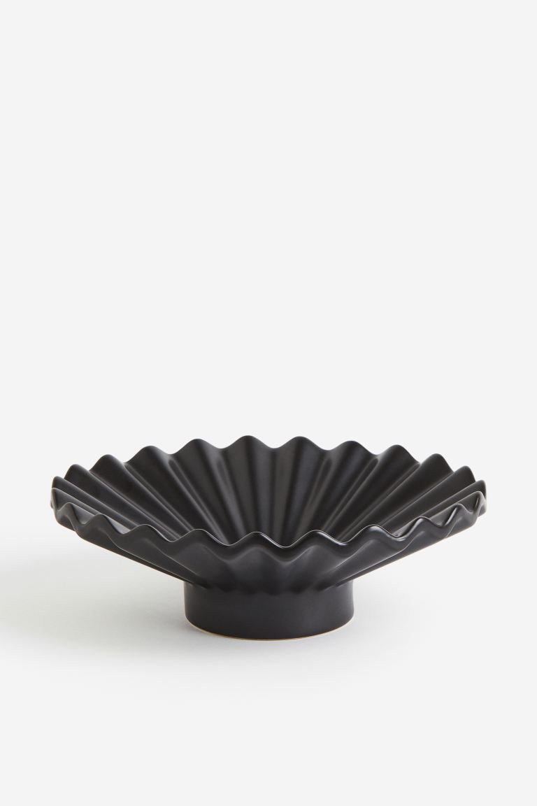 Large Stoneware Tray - Black - Home All | H&M US | H&M (US + CA)