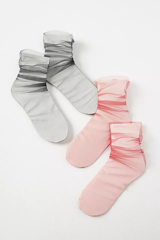 Set of Two Tulle Socks | Anthropologie (US)