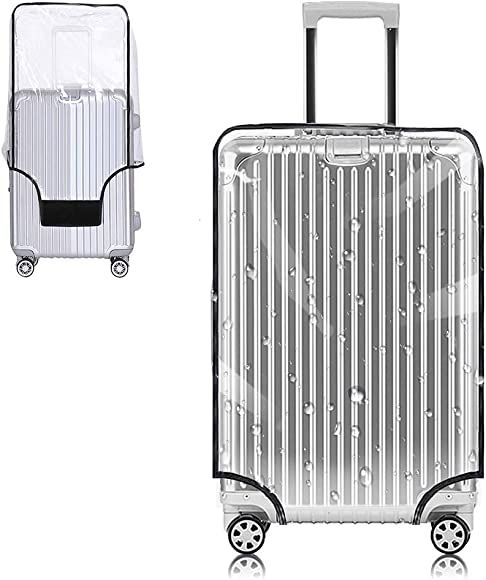 Amazon.com | Yotako Clear PVC Suitcase Cover Protectors 28 Inch Luggage Cover for Wheeled Suitcas... | Amazon (US)