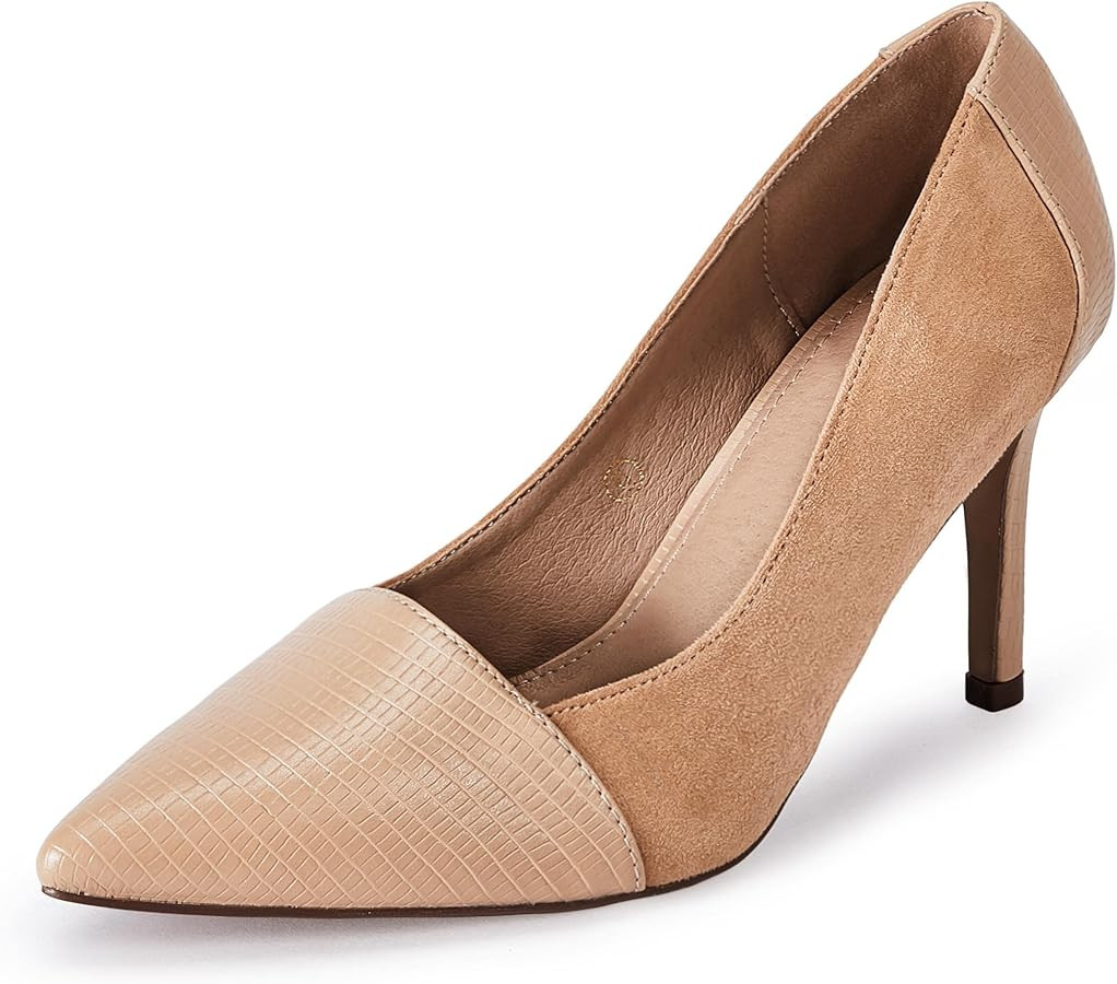 PiePieBuy Womens High Heels Pumps Pointed Toe Slip On Stiletto Classic Dress Party Office Shoes | Amazon (US)