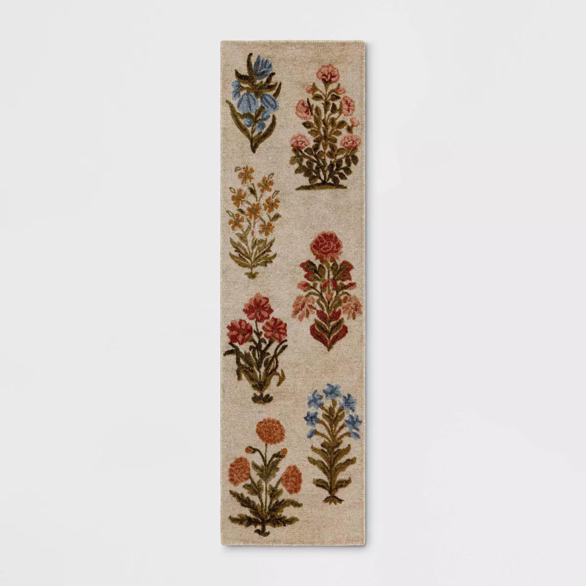 2'4"x7' Block Floral Handtufted Runner Rug - Threshold™ | Target