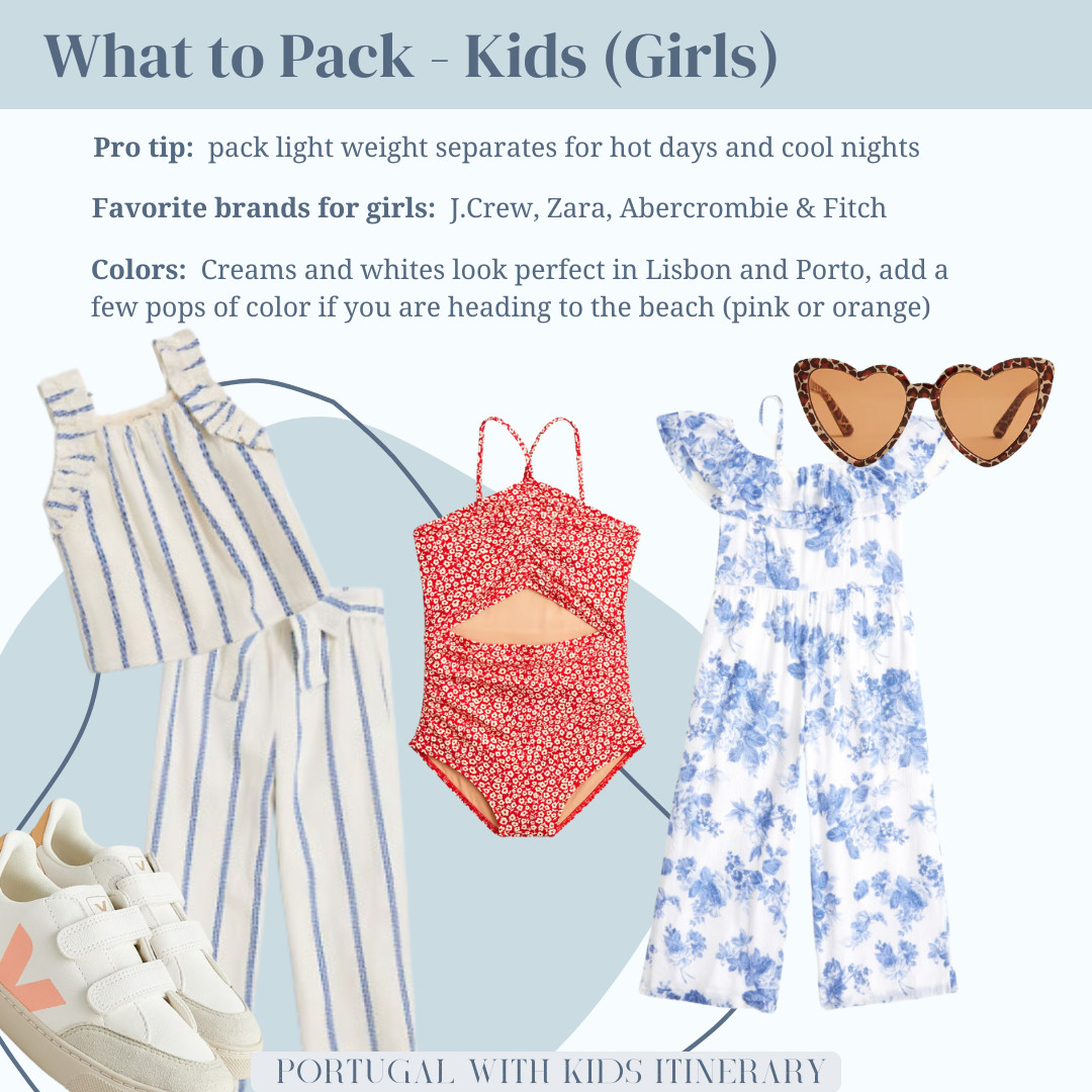 Perfect summer packing list for girls headed to Europe. Essential Europe packing list for kids. 

 #LTKTravel #LTKKids #LTKFamily