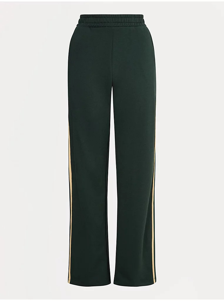 Bottle Green Wide Leg Side Stripe Joggers | George at ASDA