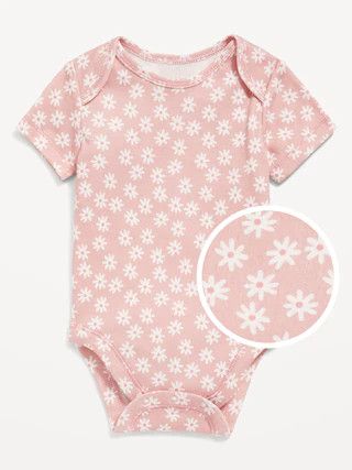 Unisex Short-Sleeve Printed Bodysuit for Baby | Old Navy (US)