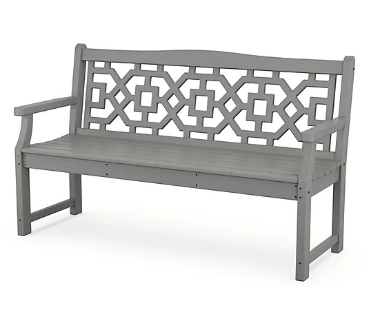 Martha Stewart by POLYWOOD Chinoiserie 60 Garden Bench | QVC