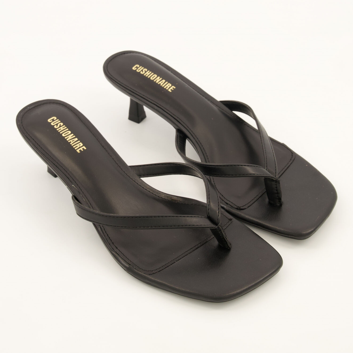 Black Miami Heeled Thong Sandals | TK Maxx